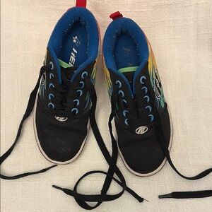 Heelys Black and Blue Sneakers with Mesh Upper